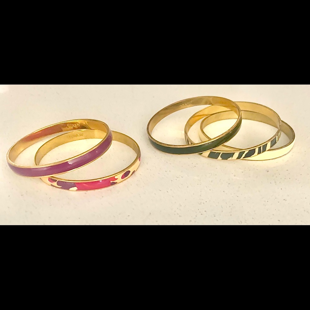 J. Crew bangles 5 multi color - mix & match